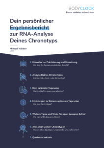 BodyClock RNA Chronotypentest Ergebnisbericht Michael Wieden