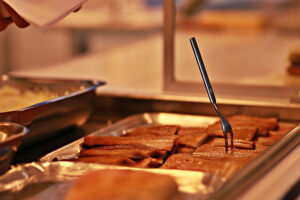 Buffet in einer Kantine