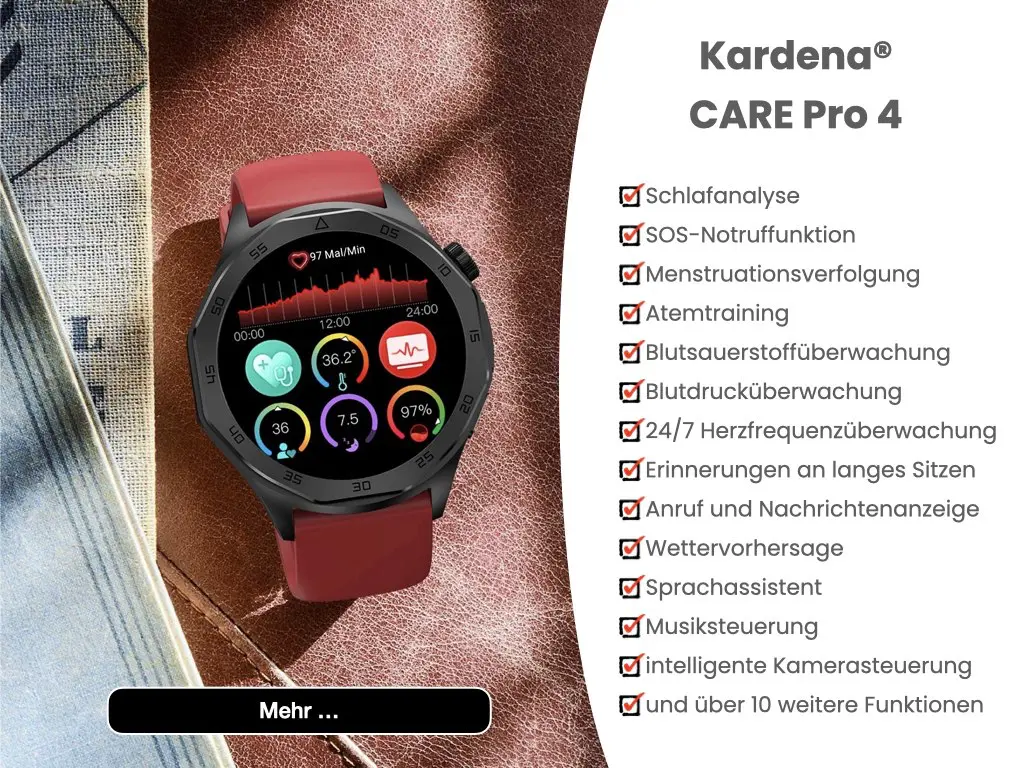 Kardena Smartwach Schlaftracking